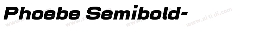 Phoebe Semibold字体转换